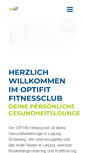 Mobile Screenshot of optifit-fitness.de